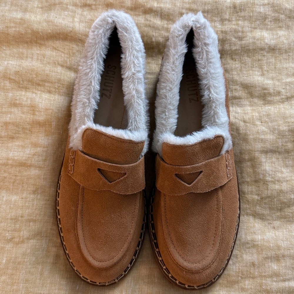 SCHUTZ Christie Furry Loafer - Picture 1 of 17